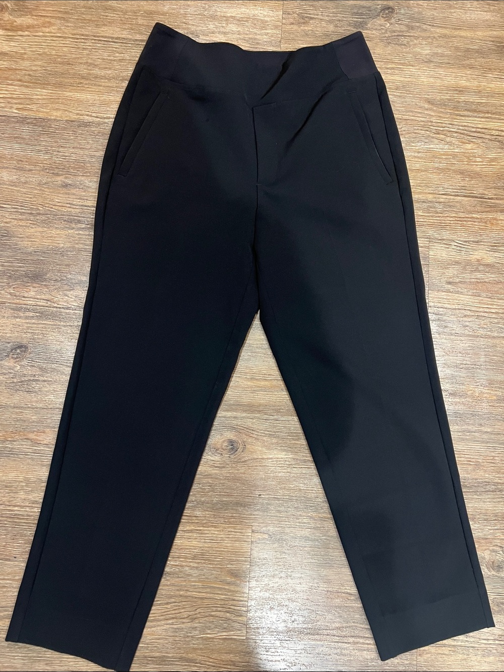 Athleta Women’s Black Stretch Tapered athleisure Dress Pants